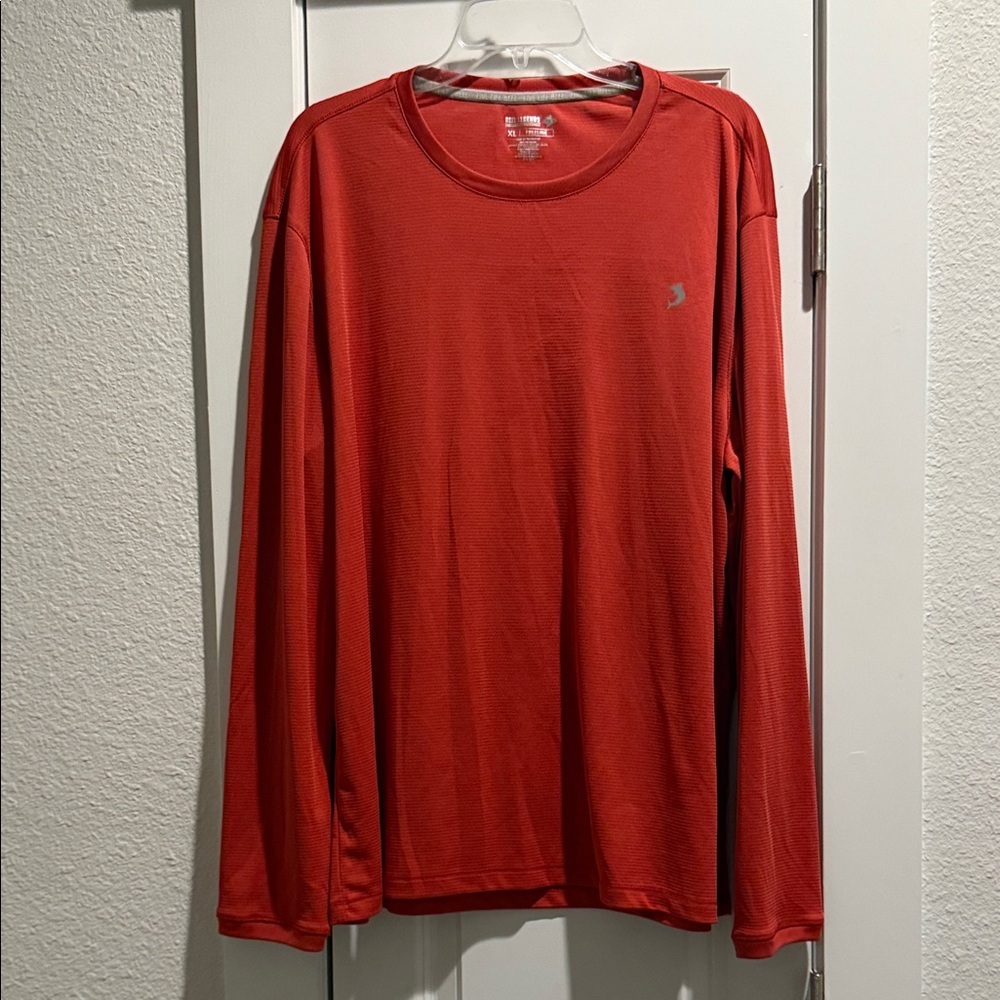 EUC Reel Legends Men's Crimson Long Sleeve Tee